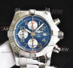 Perfect Replica Swiss 7750 Breitling Avenger ii Seawolf Blue Face Watch